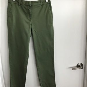 J. Crew Green Stretch Pants Size 4. $40